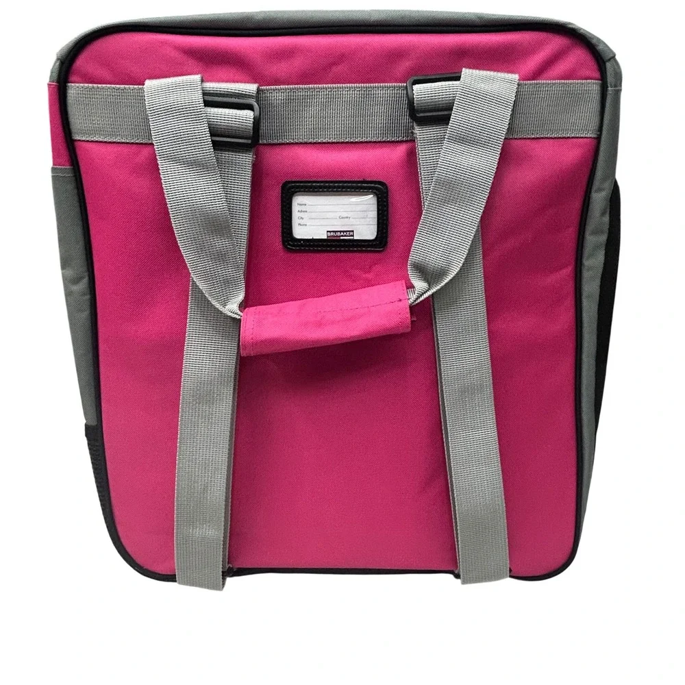 Brubaker Ski Boot‎ Bag Pink Gray Backpack Straps Winter Sports Gear Carrier